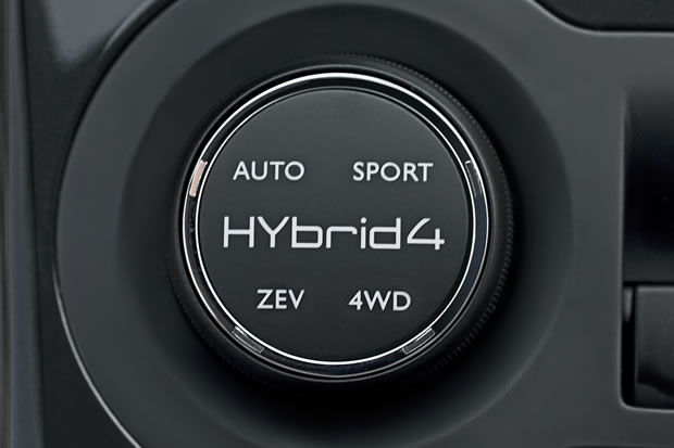 peugeot-3008-Hybrid4-selecteur Peugeot 3008 Hybrid4