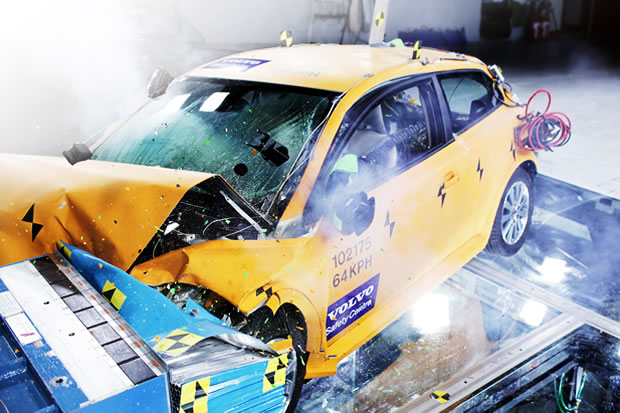 volvo c30 électrique crash test