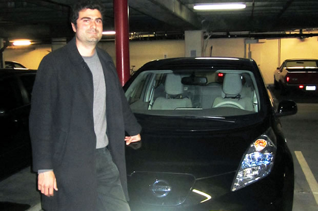 olivier-leaf Olivier et sa Nissan LEAF