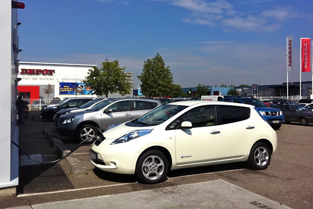 La recharge rapide d'une voiture électrique