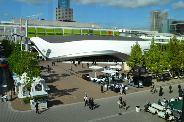 Le stand Audi au salon de Francfort
