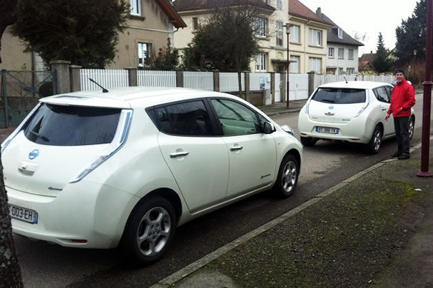Nissan Leaf à Noel