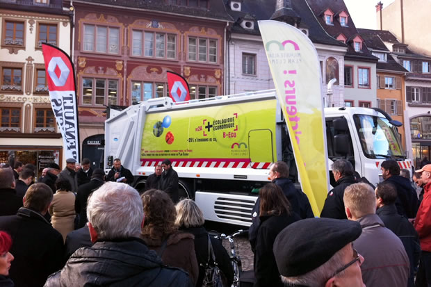 La benne à ordures hybrides Renault à Mulhouse