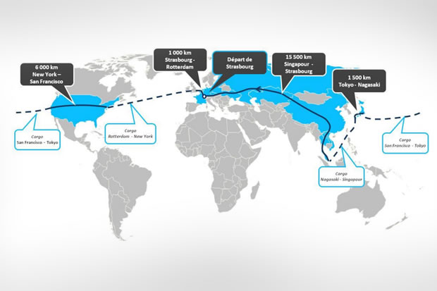 tour-du-monde-voiture-electrique-carte La carte du tour du monde en voiture électrique
