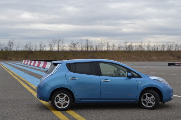 La Nissan LEAF sur circuit