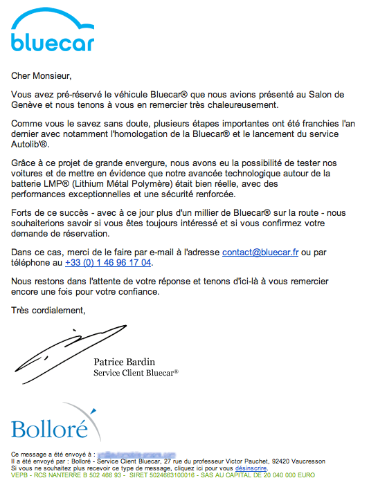 email-bollore email bolloré bluecar