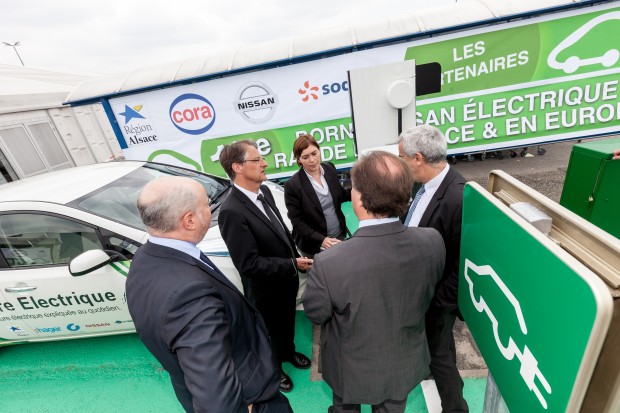 Inauguration Borne recharge rapide à Haguenau