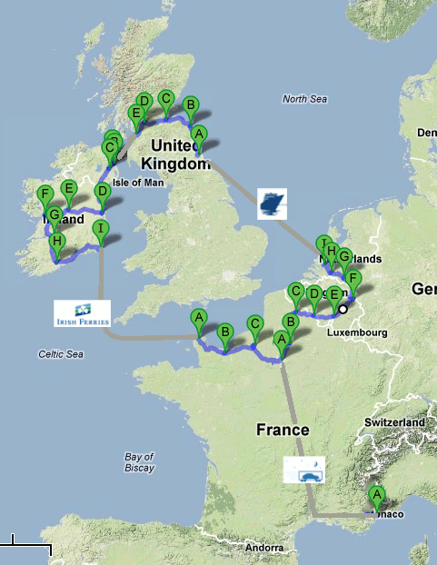 Trajet vacances voiture électrique
