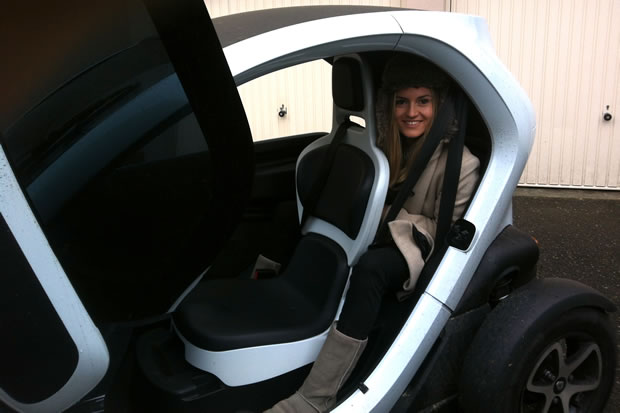 twizy-passager le passager dans le Twizy