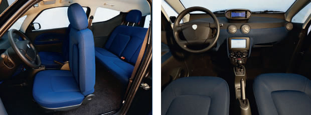Intérieur de la Bluecar