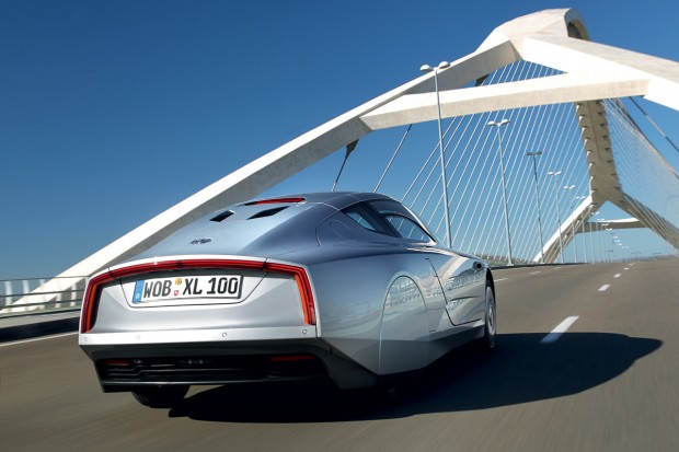 L'arrière bien particulier de la Volkswagen XL1