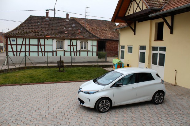 Une Renault ZOE en Alsace Une Renault ZOE en Alsace