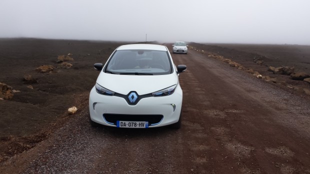 La plaine de sables en Renault ZOE