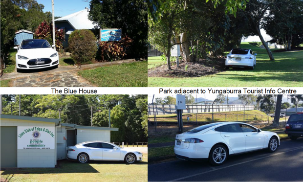 La maison bleue Le parc adjacent à l'office de tourisme de Yungaburra Le club des Tolga Lion Les showgrounds d'Atherton