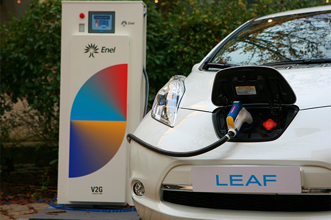 Nissan a signé un partenariat avec Enel autour de la technologie Vehicle to Grid (V2G)