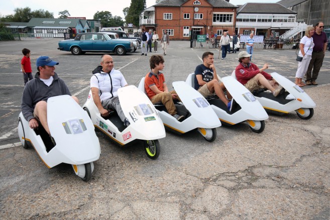 Un rassemblement de Sinclair C5 - Source Wikipedia