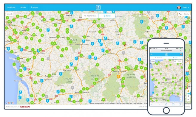 Le nouveau design du site ChargeMap