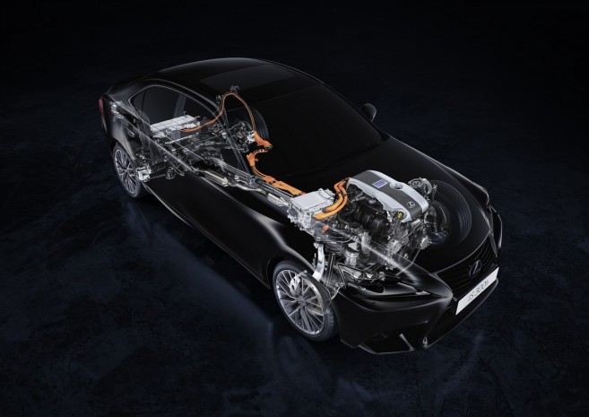 Le groupe motopropulseur hybride de la Lexus IS 300h