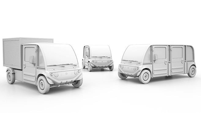 3 modèles : Pixel Y pour la citadine, Pixel X pour l’utilitaire sur châssis rallongé, et Pixel T pour la navette 6 places 3 modèles : Pixel Y pour la citadine, Pixel X pour l’utilitaire sur châssis rallongé, et Pixel T pour la navette 6 places