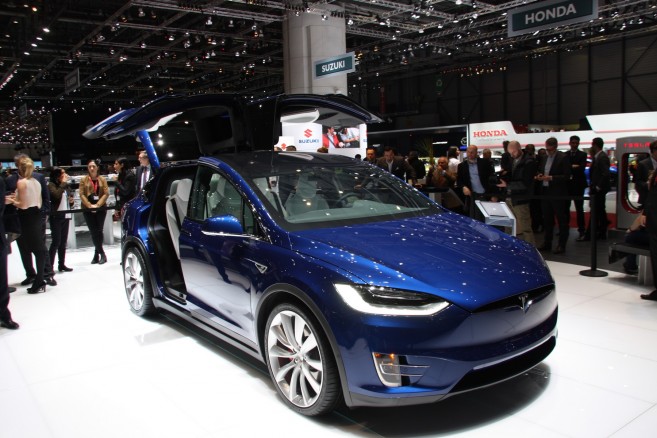 Le Tesla Model X en première européenne à Genève