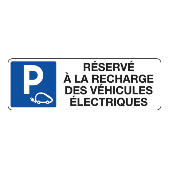 Panneau signalisation borne vehicule electrique