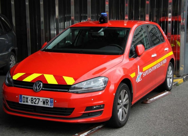 La Golf Multifuel E85 fait également partie des véhicules testés par les Sapeurs Pompiers de Paris