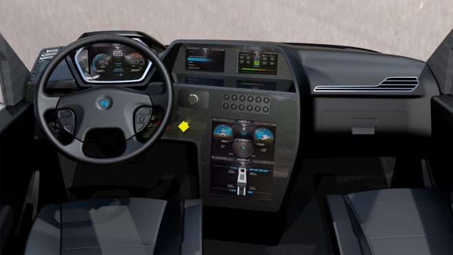Nikola One : intérieur de la cabine