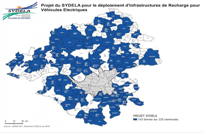 Projet d'implantation de bornes de recharge en Loire-Atlantique