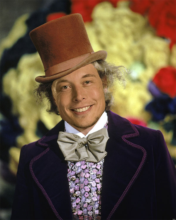 Quand Elon Musk se prend pour Willy Wonka