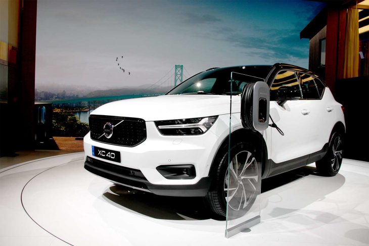 Le Volvo XC40 hybride rechargeable au salon de Pékin