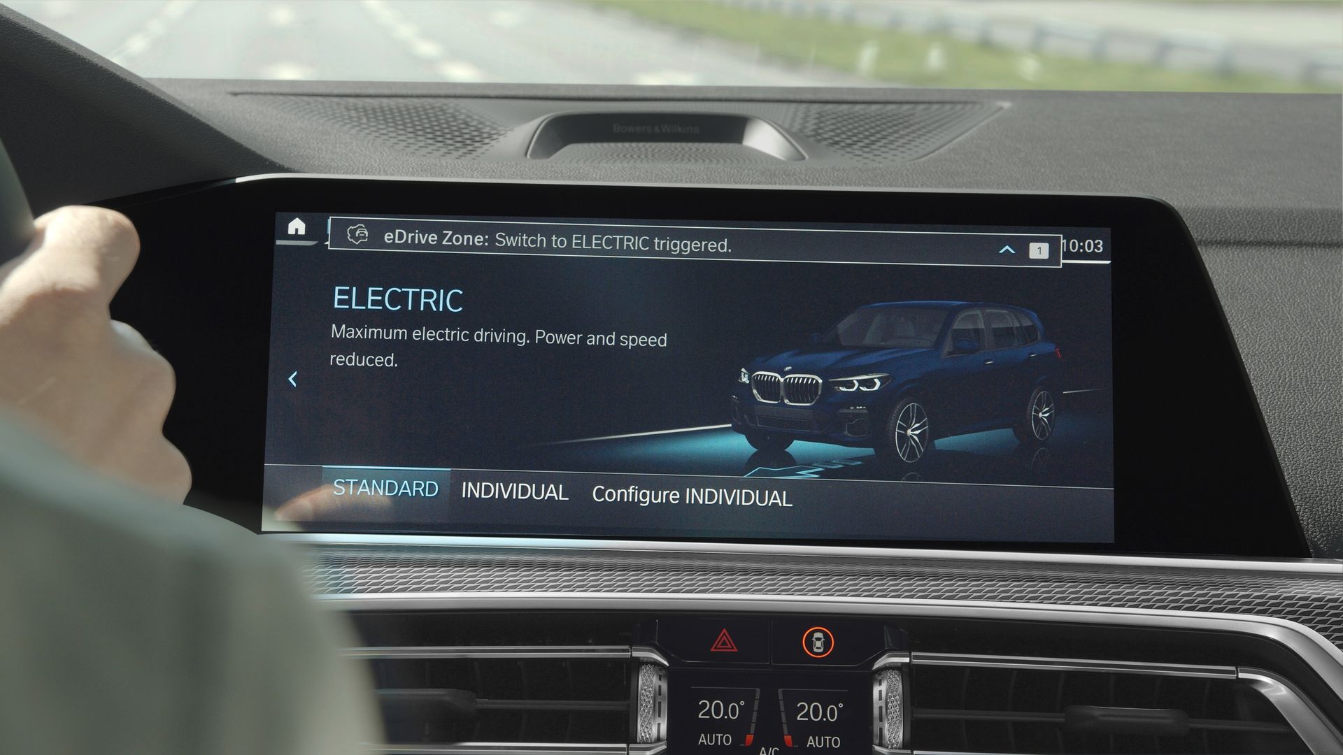 BMW eDrive Zones Interieur écran