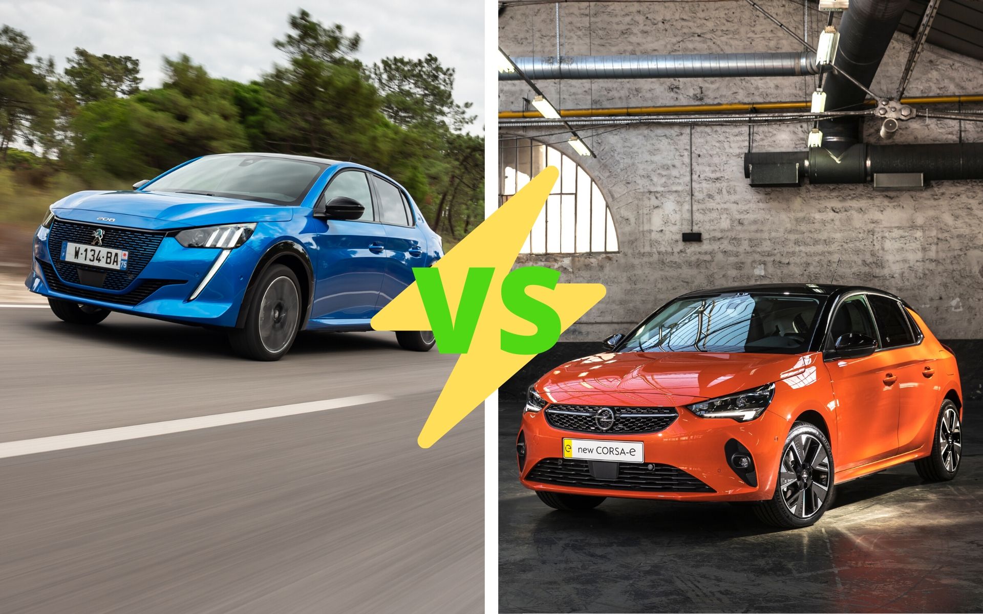 Peugeot e-208 vs Opel Corsa-e 2020