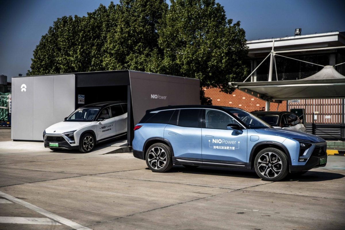Nio échange batteries Chine
