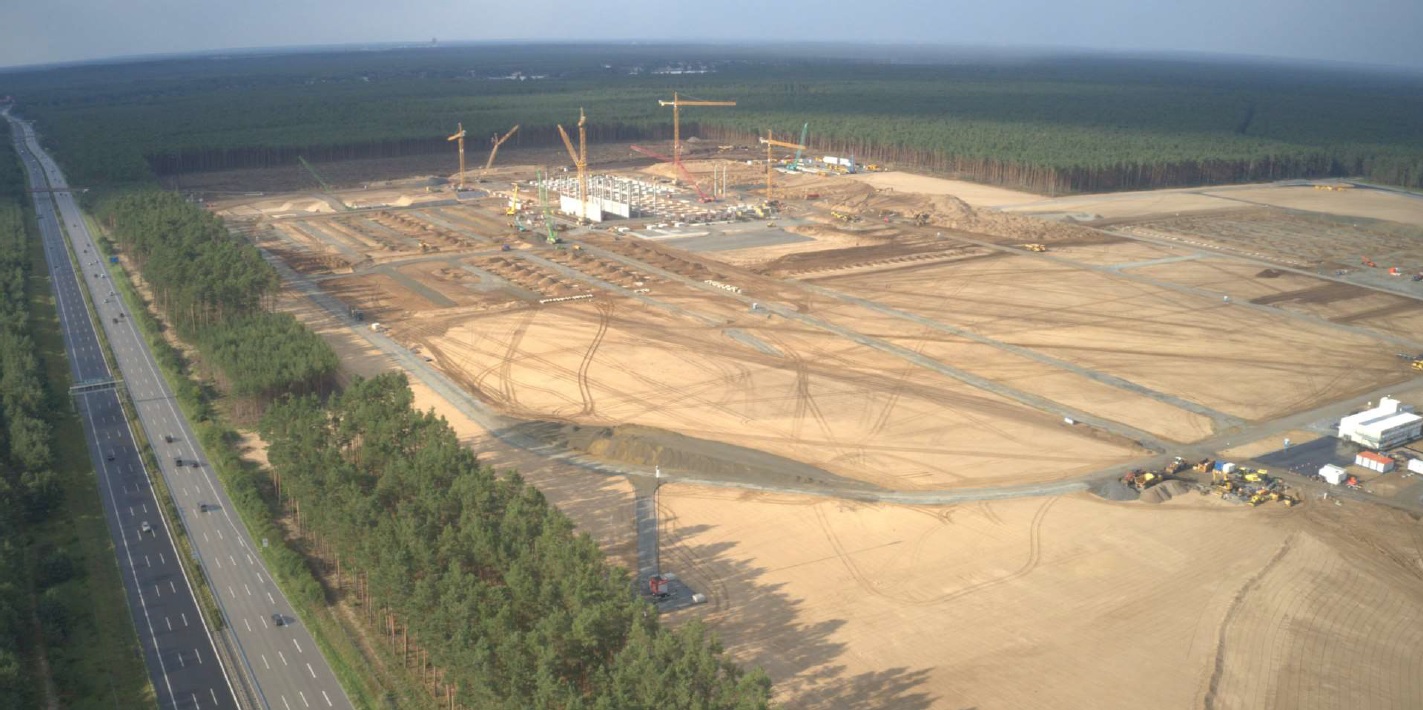 Usine Tesla Gigafactory Berlin construction