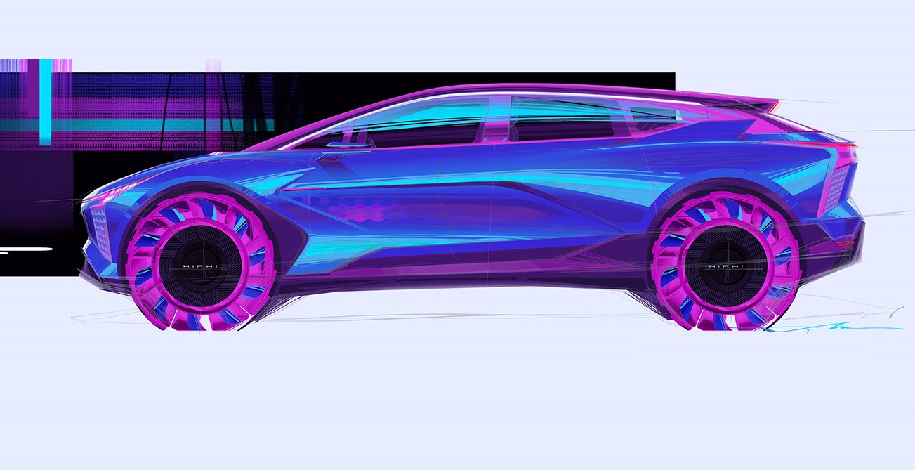 Esquisse Human Horizons Design Hiphi 2020