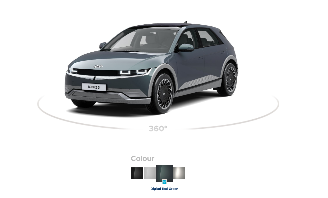 Ioniq 5 Digital Teal Green configurateur