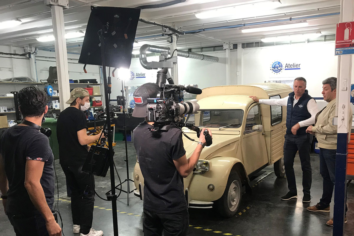 Tournage de l'émission Vintage Mecanic