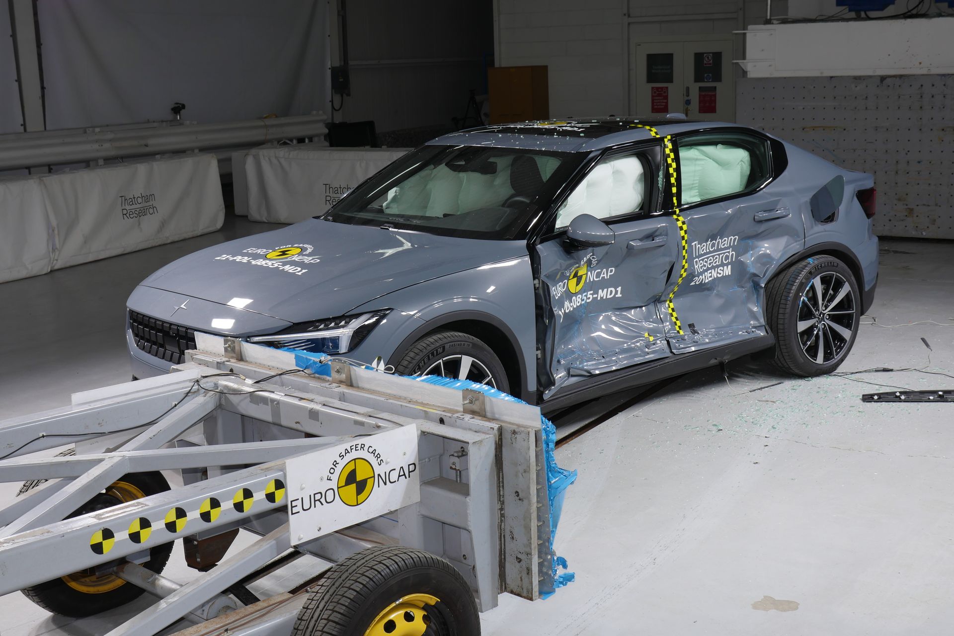 Polestar 2 crash-test EuroNCAP mars 2021