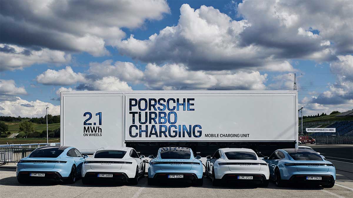 Porsche chargeur mobile