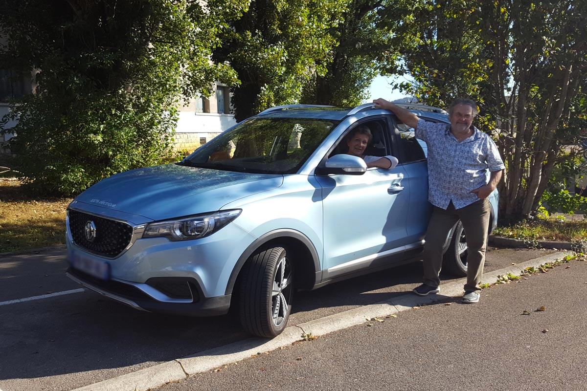 Philippe Guiton et sa MG ZS EV