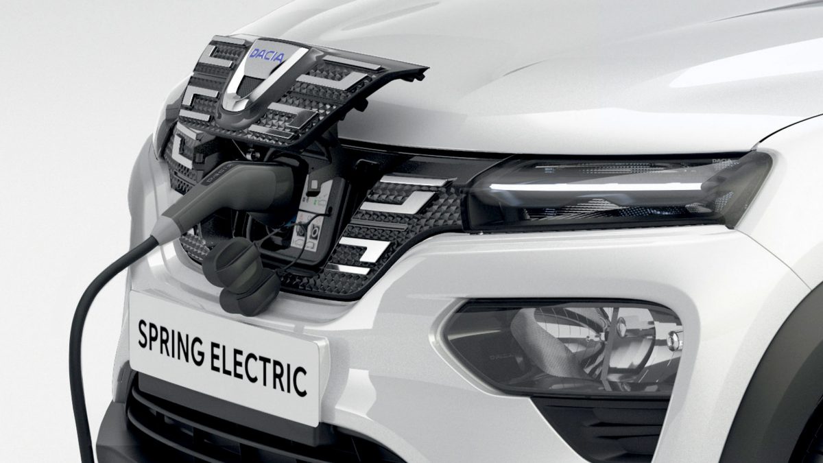 Dacia Spring - Prise de recharge