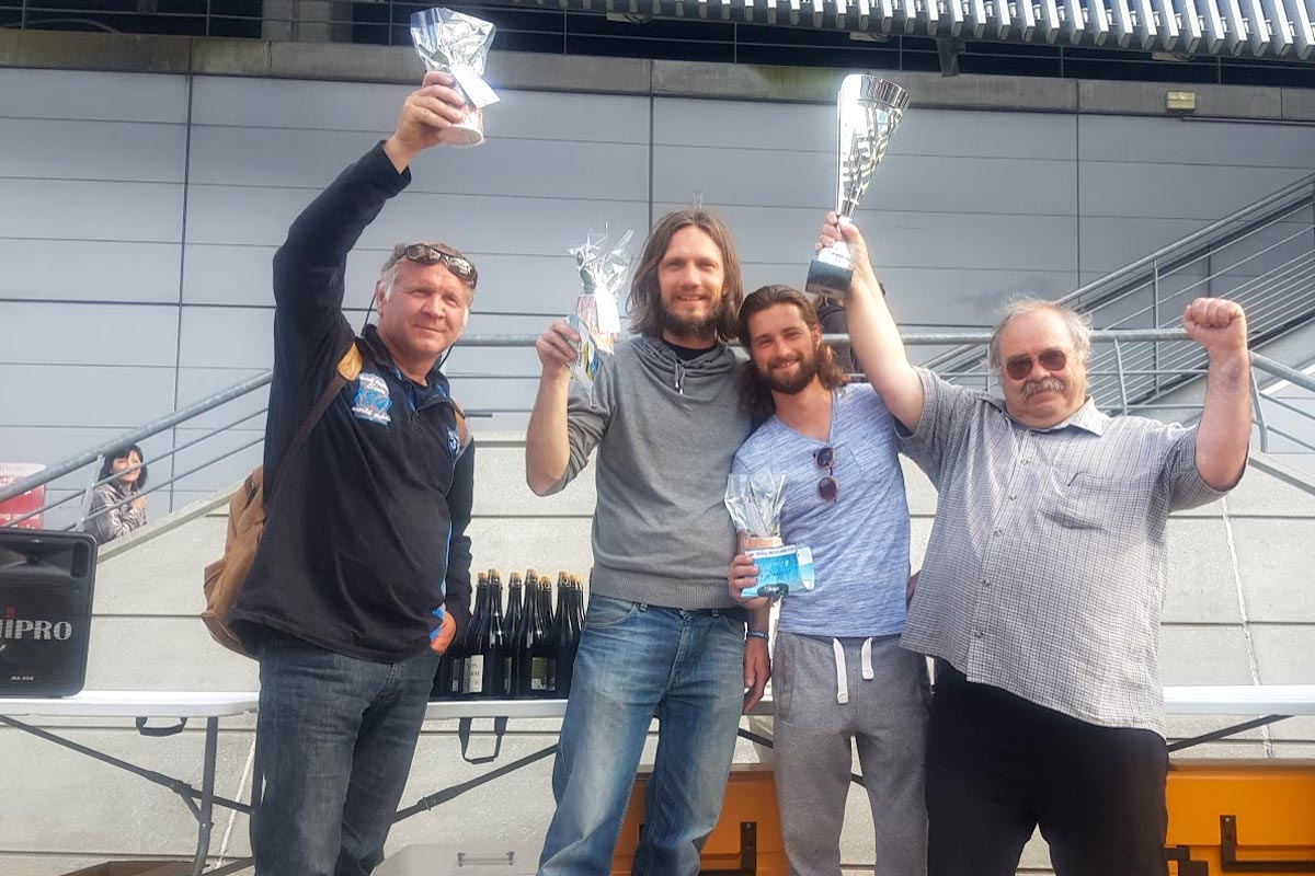 De G. à D. : Laurent Méheut, Aurélien Richard, Julien Kunzli et Dominique Delport