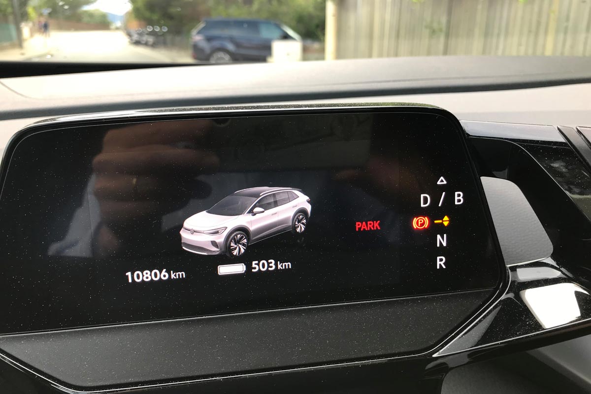 Compteur avec kilométrage 10 000 et autonomie potentielle