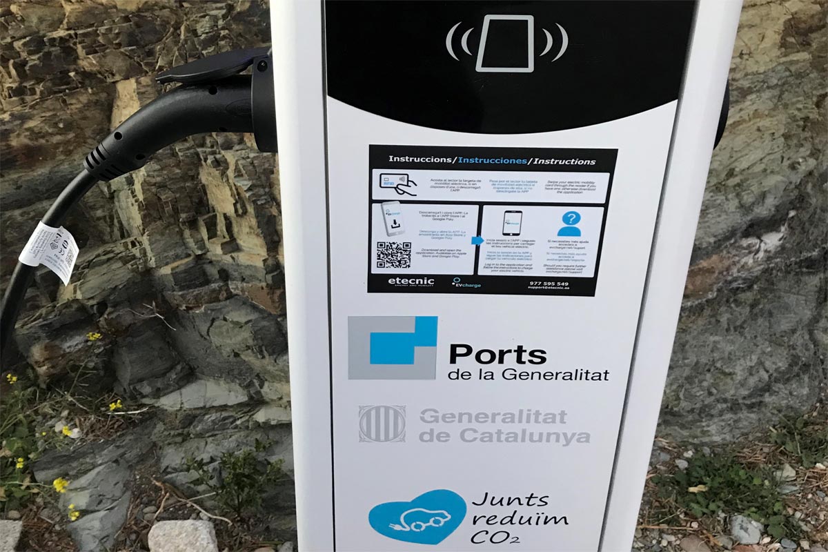 Borne 22 kW du réseau de la Generalitat de Catalunya