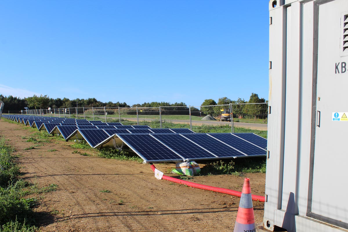 Station de recharge temporaire de Vinci Autoroutes
