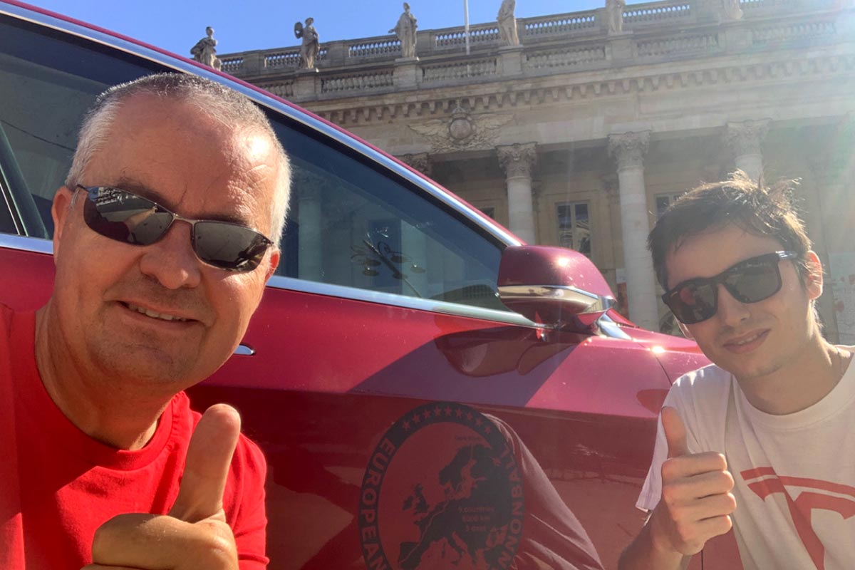 European Electric Cannonball en Tesla Model 3