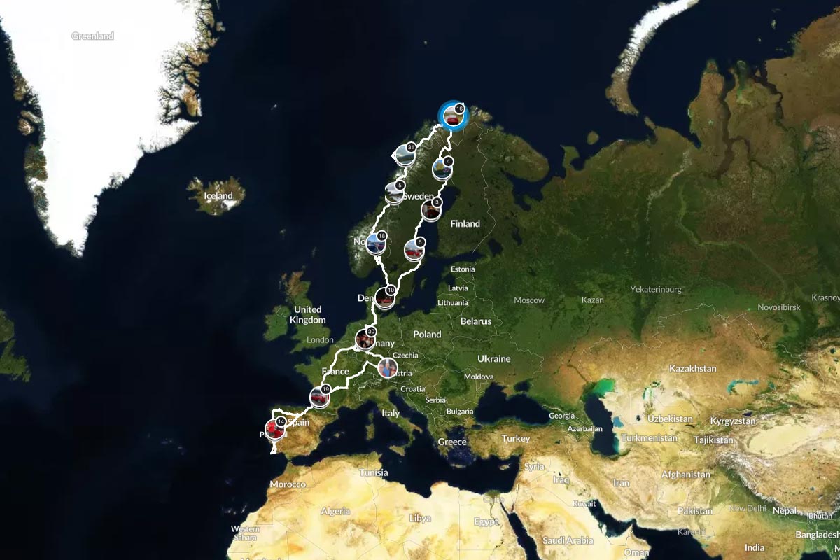 European Electric Cannonball en Tesla Model 3
